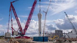 LR 13000 reactor installation  Standing tall to streamline lifts [upl. by Nylrahs]