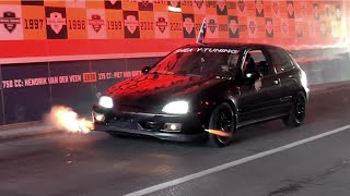 BEST OF Honda Civic SOUNDS Compilation Flames Accelerations Revs Burnouts [upl. by Myke644]