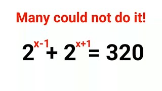 2x1  2x1  320 Many could not do it Can you indices explore maths [upl. by Lot355]