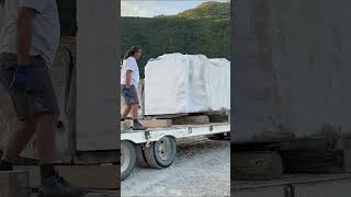 Cat Wheel Loader Loads Huge Marbles On Trucks shorts [upl. by Gurney847]