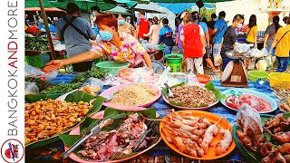 Exotic Food Market in BANGKOK Thailand  Sunday 9 AM [upl. by Madelene]