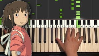 Spirited Away  Always With Me Piano Tutorial Lesson [upl. by Imogen]