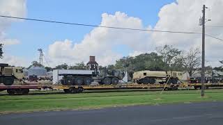 US Army Equipment Train 23 Sep 2024  Trucks Armored Personnel Carriers amp Armored Vehicles  NTC [upl. by Gautea]