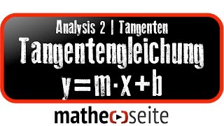 Tangente bestimmen über Tangentensteigung  A1501 [upl. by Nikkie]