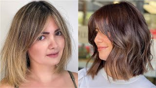 20 CORTES de CABELLO para CARA REDONDA 2022  CORTES de PELO MODERNOS para ROSTRO REDONDO [upl. by Nattirb]