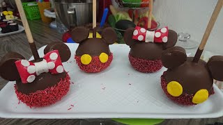 MANZANAS DECORADAS DE MICKEY MOUSE [upl. by Annal]