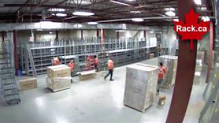 Metalware Shelving Installation Time Lapse Video 90 Sections [upl. by Karwan833]