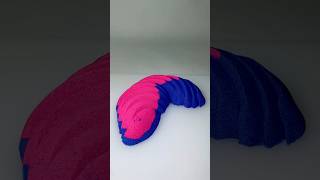 oddlysatisfying mashing cuttingshapes kineticsand fyp fypシ asmr asmrsounds pink purple [upl. by Yelroc]