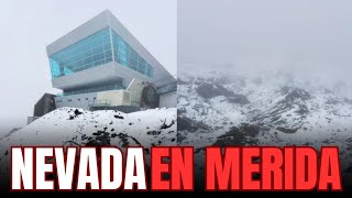 SORPRENDENTE Nevada en el Pico Espejo de Mérida [upl. by Aihtebat]