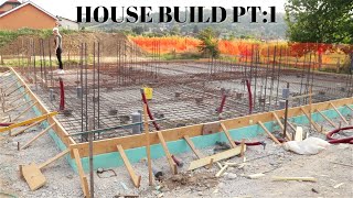 Finally I started building my own house Pt1 foundations and concrete slab [upl. by Atinreb]