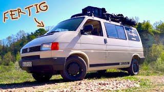 UNSER VW BUS IST FERTIG  VW T4 CAMPER AUSBAU [upl. by Aizan]