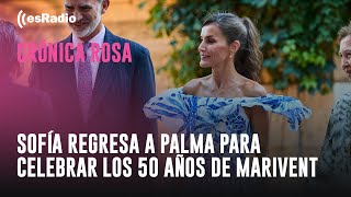 Crónica Rosa La reina Sofía regresa a Palma para celebrar los 50 años de Marivent [upl. by Hassin]