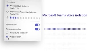 Get started with Voice Isolation on Microsoft Teams [upl. by Yenahc318]