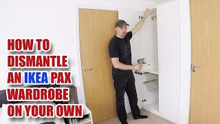 How to Dismantle an IKEA Pax Wardrobe by yourself [upl. by Ahsetra]