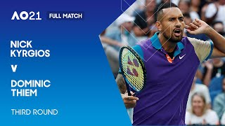 Nick Kyrgios v Dominic Thiem Full Match  Australian Open 2021 Third Round [upl. by Brink766]