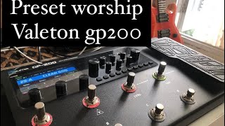 Preset worship valeton gp200 [upl. by Atinej]