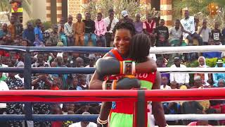 YPABC KWARA STATE BOUT 4 FEMALE 52KG HAWAWU OGUNMODEDENIGERIA VS PAULINE ASSOGBAREP OF BENIN [upl. by Gnilrac]