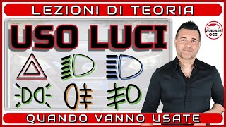 USO DELLE LUCI ECCO COME VANNO UTILIZZATE  LEZIONI DI TEORIA PER SUPERARE L’ESAME DELLA PATENTE [upl. by Vola]