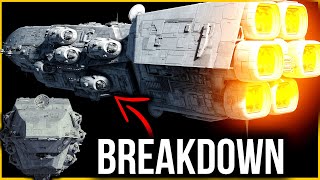 Dreadnaughtclass Heavy Cruiser COMPLETE Breakdown Star Wars Ships [upl. by Ettenay195]