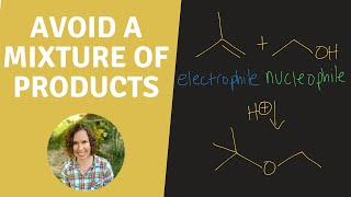 Synthesis of an Ether from an Alkene and an Alcohol [upl. by Eremehc]