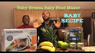 Baby Brezza Deluxe Food Maker Baby Recipe [upl. by Wier]