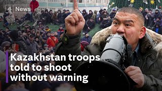 Kazakhstan protests President tells troops to shoot to kill ‘without warning’ [upl. by Noreh]