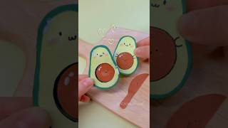 DIY🥑Avocado craft🥑miniature craft papercraft art craft love diy diycrafts [upl. by Annohsak]