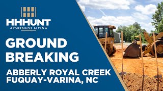 Breaking Ground on New Apartments in FuquayVarina NC  Abberly Royal Creek by HHHunt [upl. by Vas]