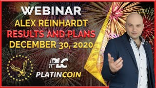 Platincoin webinar 30122020 Platincoins birthday Results of 4 years of work and plans for 2021 [upl. by Esirahc]