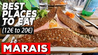 5 Restaurants in Paris Le Marais €12 to €20 [upl. by Airitak]