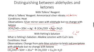 ASLevel Chemistry Carbonyl Compounds Part 13 [upl. by Odnamra]