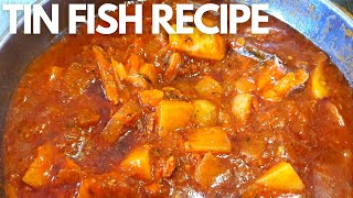 Better Than Ever Tin Fish Pilchards Recipe Stew  Amazing Tin Fish recipe [upl. by Lahtnero]