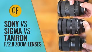 f28 Mark II zoom battle Sony vs Sigma Vs Tamron 2470  2875mm comparison [upl. by Yesdnyl]