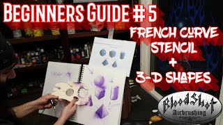 Airbrushing Tips for Beginners 5 Hand Cut Stencil and 3D Shapes Instructional Video [upl. by Neelyk]