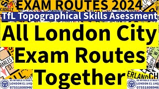 All London City Roads Together TfL Topographical Assessment Test 2024 Training London PCO [upl. by Faletti]