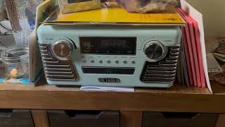 Victrola 50s Retro Bluetooth Record Player amp Multimedia Center Quick Review [upl. by Solnit378]