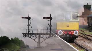 DIESEL AND STEAM TRAINS AT MINEHEAD AND BLUE ANCHOR WSR 15 JULY 2023 [upl. by Hamilton]