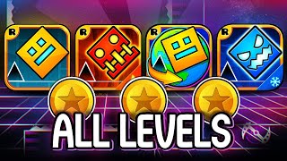 Every Geometry Dash Level ALL COINS GD Meltdown World Subzero [upl. by Darmit]