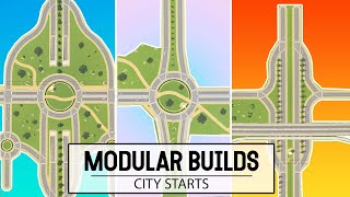 3 Simple amp Easy VANILLA City Starts In Cities Skylines  Modular Builds [upl. by Nolita]