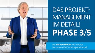 PROJEKTMANAGEMENT PHASEN 35  Einfach erklärt [upl. by Alyak]