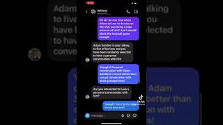 Messing with scammer Adriana personal assistant of Adam Sandler [upl. by Ahsenik36]