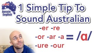 1 Simple Tip To Sound Australian ɑ  How To Do an Aussie Accent [upl. by Vahe]