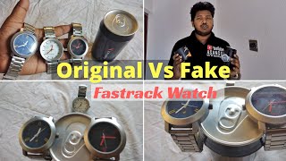 How to Identify Find out The Copy Fake Duplicate Fastrack Watch  Original Vs Fake Fastrack Flipkart [upl. by Audri406]