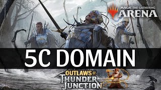 ⚪️🔵⚫️🔴🟢DOMAIN BO3  Outlaws of Thunder Junction  MTGThunder  MTG Arena  Magic The Gathering [upl. by Arikahs]