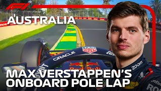 Max Verstappens Pole Lap  2024 Australian Grand Prix  Pirelli [upl. by Myo]