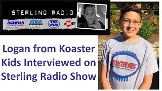 Logan from Koaster Kids Interviewed on 700 WLW Radio [upl. by Assek]