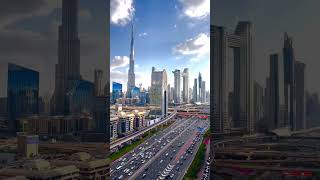 Dubai City Burj Khalifa Emaar Road To Live In Night Contact Day Of shorts viralreels trending [upl. by Brockwell]