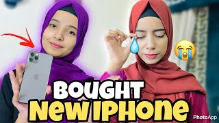 BOUGHT A NEW IPHONE  IQRA KYOU RO RAHI [upl. by Ayikahs]