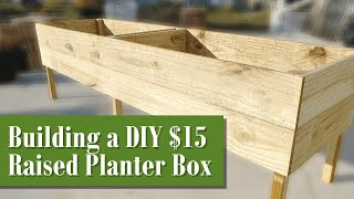 Raised Planter Box  Making DIY Planting Boxes With Legs or Without for Vegetable Garden [upl. by Yelrehs]