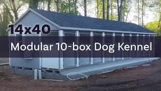 14x40 Modular 10box Custom Dog Kennel  Greer SC [upl. by Hakceber]